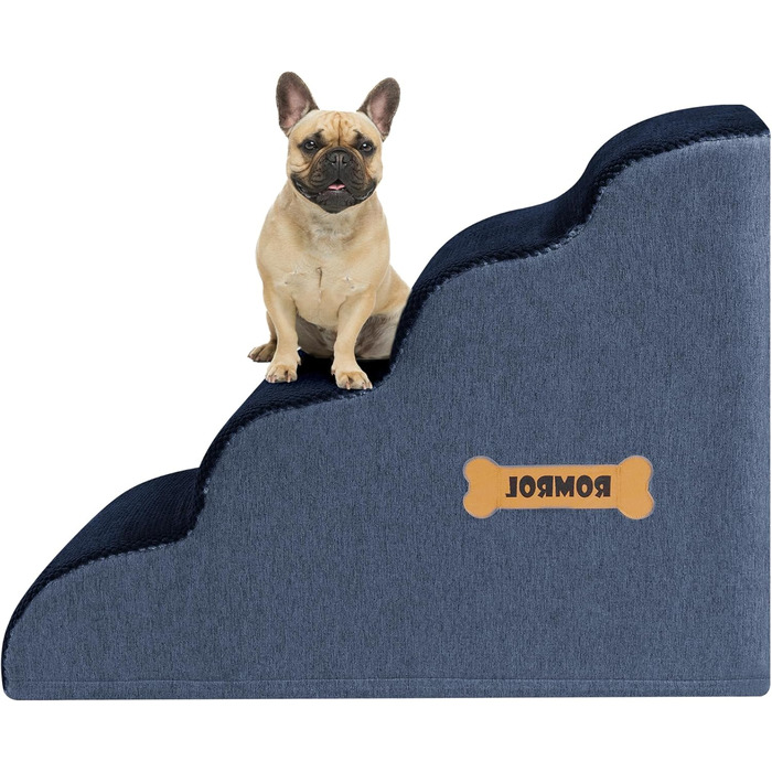 Сходинки для собак та котів ROMROL - 4 сходинки, Marine (Морський колір)