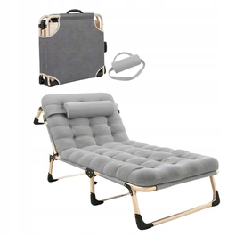 Польове ліжко GP BRAND, 193,9 см x 67,9 см, сіре