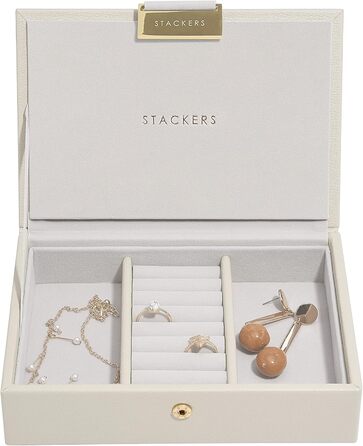 Скріпки Stackers Blush Mini – шкатулка для прикрас, світло-бежевий колір