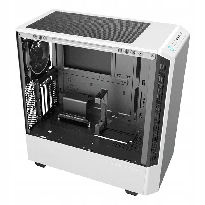 Білий ігровий корпус для ПК Mid-Tower ATX з ARGB підсвіткою та загартованим склом