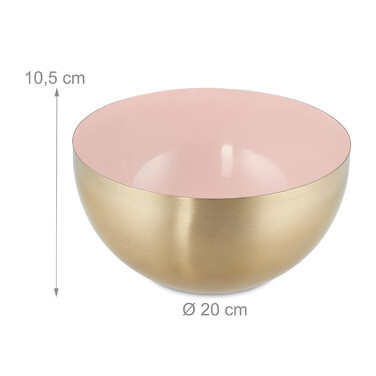 Relaxdays Two-tone stainless steel salad bowl