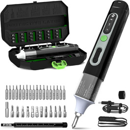 Електрична викрутка 36 в 1, міні-набір, акумуляторна викрутка з бітами H4, H6.3, 4 моменти, 1500mAh, інструмент для ремонту телефонів, окулярів, годинників, ноутбуків GS-Y08