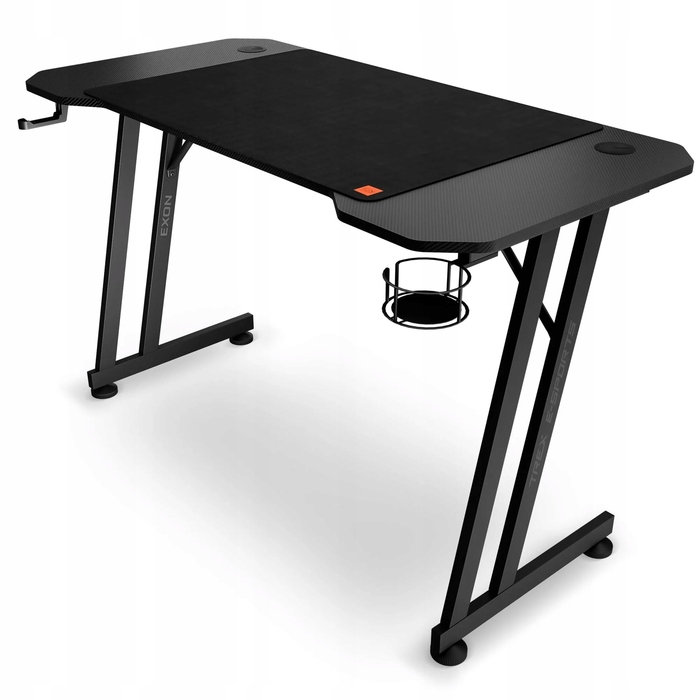 Ігровий стіл Trex E-Sports Exon, чорний, 120x60x75 см