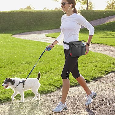 Сумка для собак Leckerlibeutels з пляшкою для води, контейнером для ласощів та відсіком для відходів