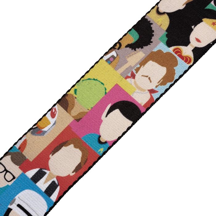 Гітарний ремінь Levy's Sublimationsserie MPD2-003, поліестер, 5,1 см, Pop-art іконки