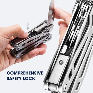 BIBURY Multitool - Titanium & Stainless Steel Multitool Set for Men & Women | Outdoor, Camping, Hunting, Fishing & Hiking