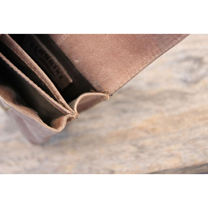 Genuine Leather Belt Pouch 'Bobby' - Large Hip Bag for Women and Men – Retro Medieval/Viking/Hiking Bag (Brown)