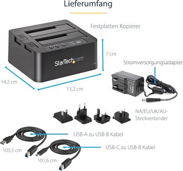 Дублікатор жорстких дисків StarTech.com USB 3.1 (10Gbps) Standalone HDD Docking Station, SDOCK2U313R