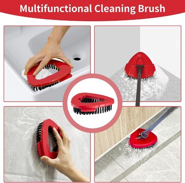 Змінна насадка для швабри O-Cedar EasyWring Spin Mop, мікрофібра, трикутна, жорсткі щетини, для ванної, кухні, басейну, скла та плитки, 2 шт.