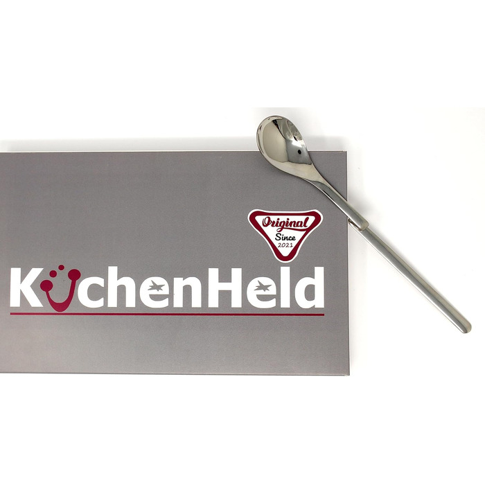 6 шт. довгі ложки для напоїв з вигином (20 см), ложки для лате макіато, йогурту, коктейлів, нержавіюча сталь, полірована, придатні для миття в посудомийній машині, без нікелю