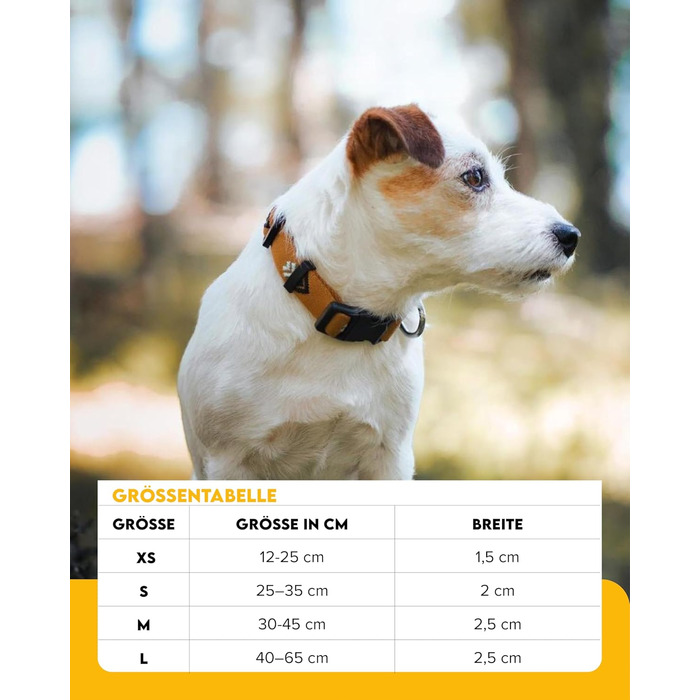 Нашийник для собак великих порід Woolly Wolf Sea to Summit, розмір L, з регулюванням, з переробленого поліестеру