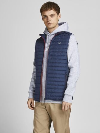 Чоловіча степкова жилетка JACK & JONES XL, блакитна