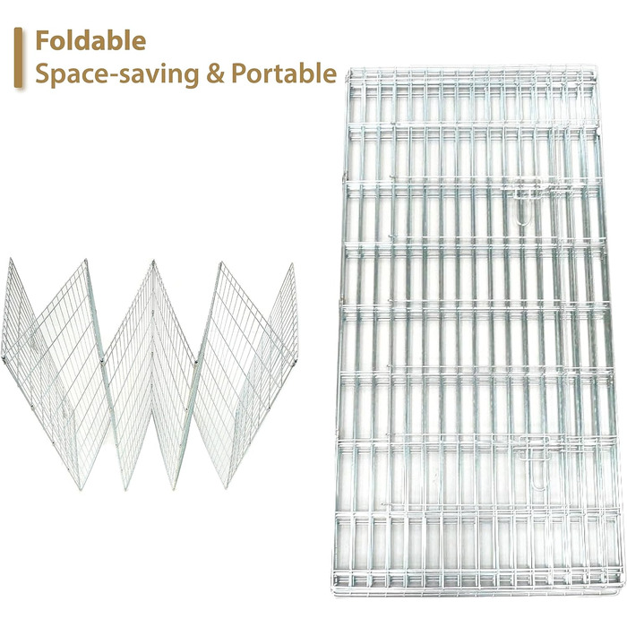 Клітка-манеж для цуценят та кроликів Ellie-Bo Easy-Up, 8-секційний, 91 см