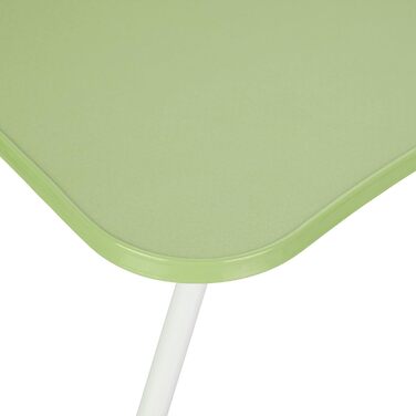 Столик для ноутбука Relaxdays на ліжко/диван, 26 x 63 x 40 см, розкладний, зелений, MDF, метал