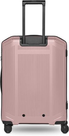 Чемодан Smartbox Hartschalen Check-in з жорстким корпусом, XL, 56 x 34 x 75 см, поліпропілен, 4 колеса, TSA-замок, 5.1 кг (Edition 02) (Рожевий металік, розмір M (66 см))