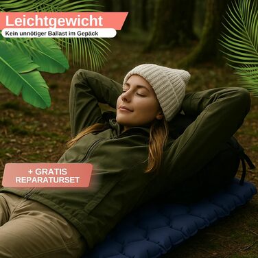 Ізомат туристичний Backpacker's Journey – Ultraleichte, легкий та компактний, для кемпінгу та подорожей (тюркіс)