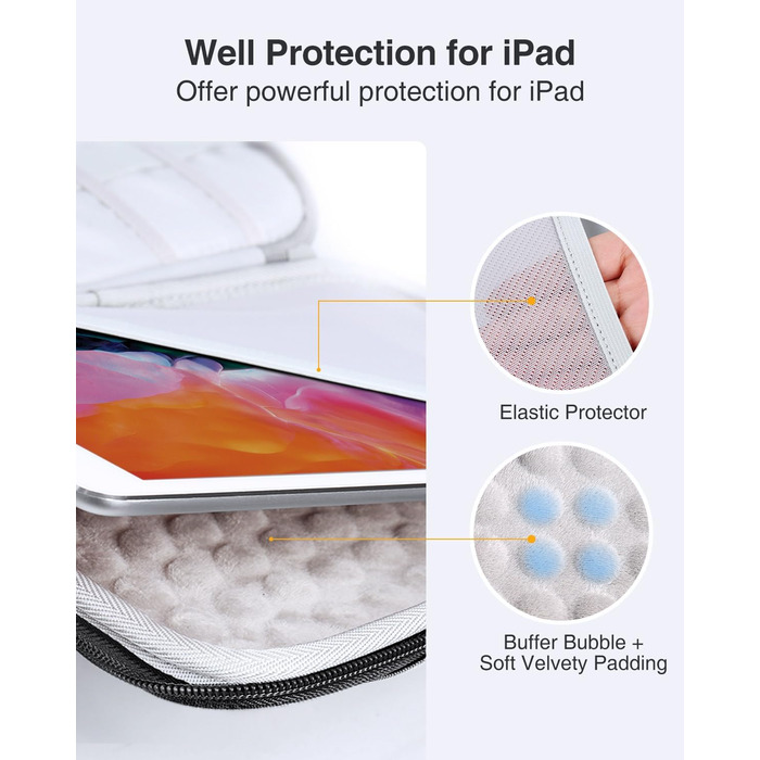 Органайзер для кабелів Luxtude Eva - жорсткий кейс для аксесуарів, чорний (великий)