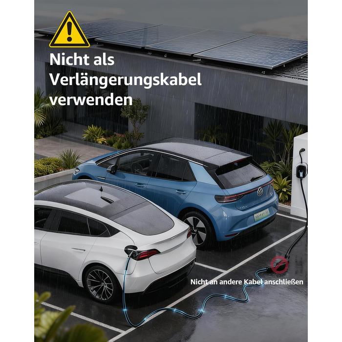Кабель зарядки для електромобіля Bokman Typ 2, 11 кВт, 16A, 3 фази, 5 метрів, з сумкою та мікрофіброю