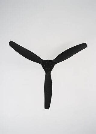 Вентилятор стельовий WINDCALM ABS чорний з пультом, 40W, Ø132cm, DC-двигун, таймер, літньо-зимовий режим, без освітлення