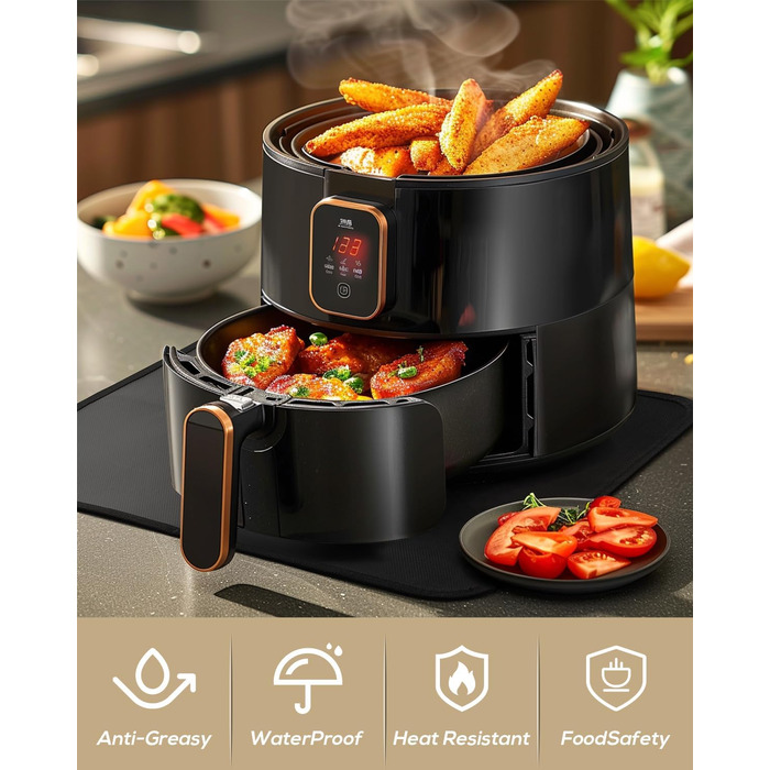 Термостійкі підкладки під фритюрницю та кавомашину 38x46 см (2 шт.)