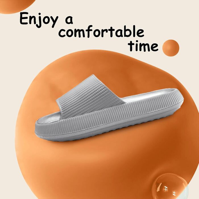 Тапочки для дому Donpapa: зручні, неслизькі, літні, для чоловіків та жінок (42/43 EU, сірий)