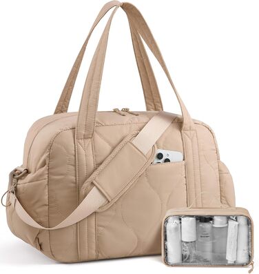 Спортивна сумка LOVEVOOK для жінок, 20L, Khaki. Компактна дорожня сумка-мішок, Wickeltasche, для подорожей, спортзалу, перельотів. Водостійка, для перенесення речей, Wickeltasche, Kliniktasche, Geburt.