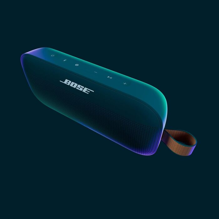 Портативна Bluetooth колонка Bose SoundLink Flex (2 покоління), водонепроникна, пилонепроникна, з природним звучанням, до 12 годин роботи від акумулятора, колір «Сутінковий блакитний»