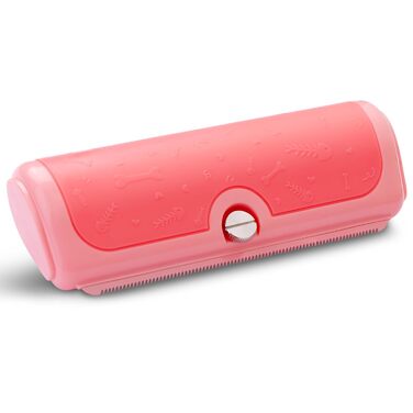 Щітка для собак та котів – двоколірна синьо-жовта, видаляє відмерле волосся та підшерсток м'яко, для собак та котів (рожева)