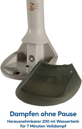 Відпарювач Russell Hobbs VacuSteam Pro: відпарювання та прасування з технологією всмоктування, керамічна підошва, 200 мл резервуар, 3 рівні потужності, для всіх тканин