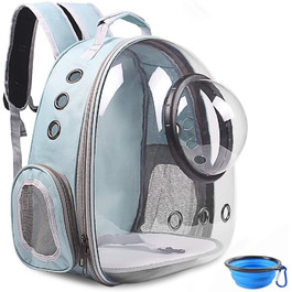 Рюкзак-переноска для котів та собак, рюкзак для тварин, рюкзак-капсула для маленьких котів, цуценят, собак, кроликів, схвалений авіакомпаніями, з вентиляцією, білий