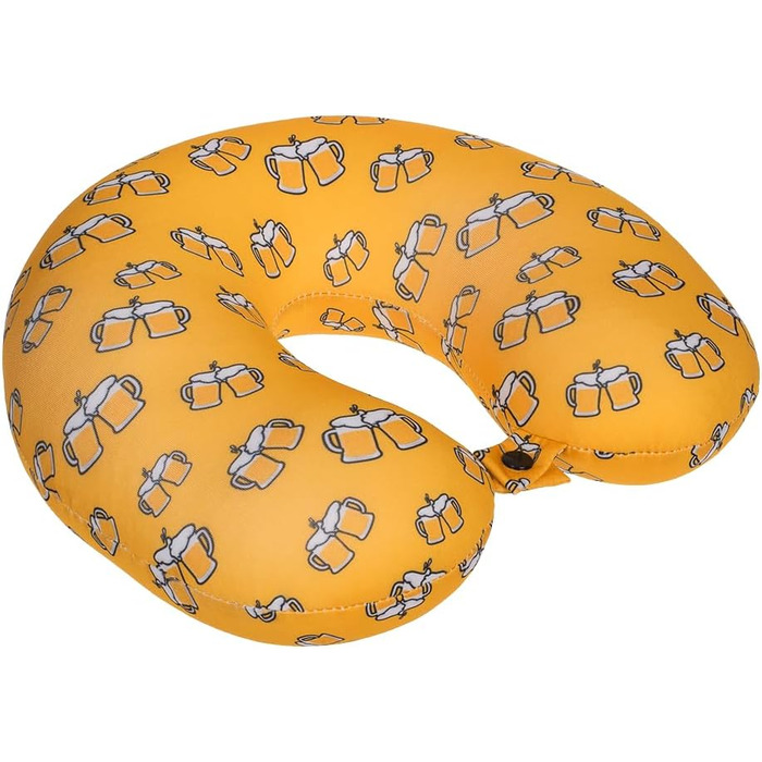 Подушка для шиї з мікрогранулятом - компактна подушка-воронка для подорожей, 30x30 см, ергономічна, для літака та поїзда
