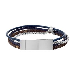Годинник Fossil Vintage Casual чоловічий шкіряний або сталевий з браслетом (срібло/коричневий)
