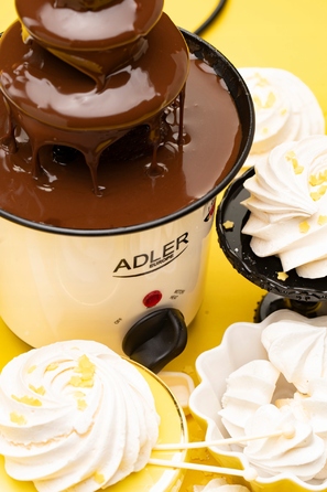 Шоколадний фонтан Adler AD4487, білий, 30 Вт