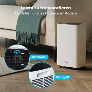 Електричний осушувач повітря Auronic AU3129 12L - для дому, осушувач повітря, вологопоглинач