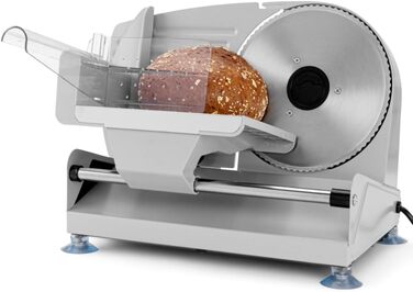 Електричний слайсер Clatronic® MA 3585 з нержавіючою сталею, Ø 190 мм, для хліба, сиру, ковбаси, регулювання товщини 0-15 мм