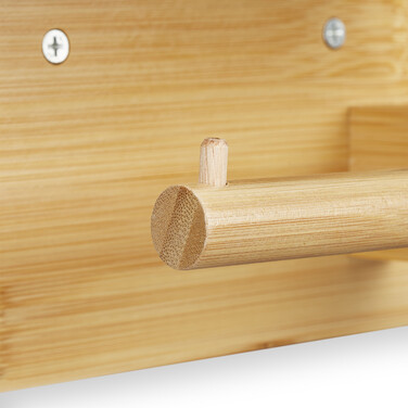 Relaxdays Toilet Paper Holder with Shelf