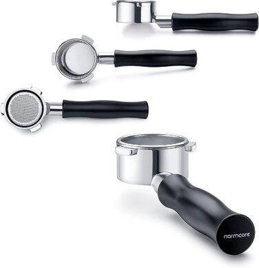 Портфільтр Normcore 54 мм без дна з фільтром для кавомашин Breville 870/875/878/880 та інших серії 8, подвійний фільтр для еспресо