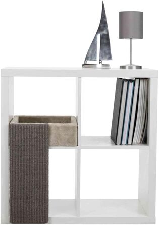 Драбина для котів TRIXIE Gracia 85 см сірого кольору – триповерхова котяча вежа з м'якою лежанкою та іграшкою, зручна та стійка