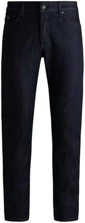 Чоловічі джинси BOSS Maine Regular-Fit сині з еластичного деніму 34W/32L Dark Blue 403