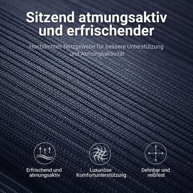 Ергономічне крісло для офісу з регульованою підголівником, крісло для робочого столу з сітки, відкидні підлокітники, широке сидіння, функція гойдання, комп'ютерне крісло EN 1335, офісне крісло 200 кг (чорно-біле)