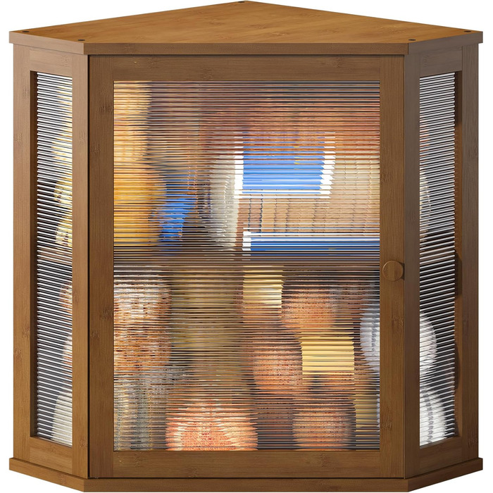 Браун Box Eck-Brotkasten для кухні, на стільницю, двошаровий, бамбук, чорний, великий об'єм