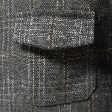 Чоловіча жилетка в клітинку Tweed, сіра, з кишенею. Ідеальна для бізнесу та відпочинку (S)