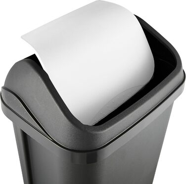 Відро для сміття Keeeper з кришкою-маятником, 25 л, Swantje, сірий графіт