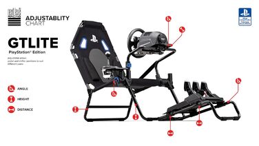 Next Level Racing F-GT Lite Складаний симулятор кокпіту (PlayStation Edition)