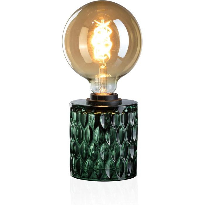 Торшер Pauleen 48023 Crystal Magic: стильна настільна лампа з кришталевими елементами, 230V, E27, зелений, без лампочки