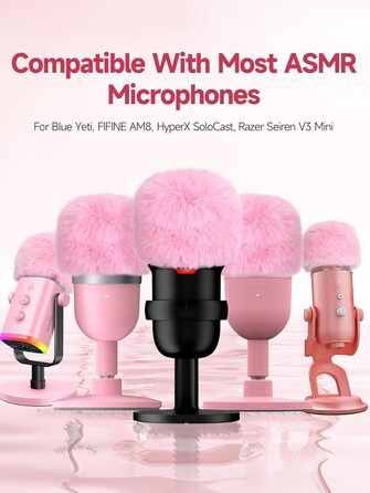 Кріплення для мікрофона Blue Yeti з поп-фільтром - Blue Yeti X, приховане кабельне підключення, кріплення-підставка Blue Yeti, для студії, подкастів, стрімінгу, YOUSHARES (вітрозахист, рожевий)