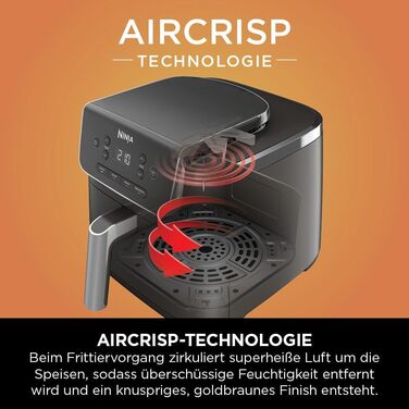 Фритюрниця-аерогриль Ninja Foodi AF110EU 4.7л 3-в-1, 2000 Вт, чорна