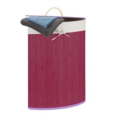 Relaxdays Bamboo Laundry Basket