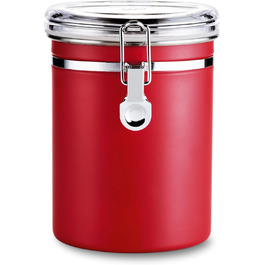 Кавова банка Tchibo Aromadose, 500г, нержавіюча сталь, червона