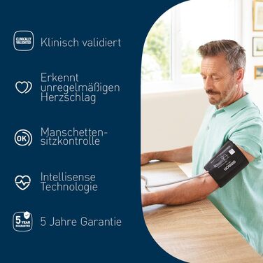 Тонометр OMRON X3 Comfort для вимірювання артеріального тиску на плечі | Автоматичний, клінічно перевірений, підходить для діабетиків та вагітних | Манжета Intelli Wrap 22-42 см | Рекомендовано Stiftung Warentest 09/20